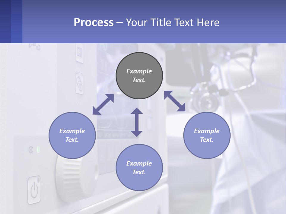 A Hospital Room With A Monitor And Medical Equipment PowerPoint Template
