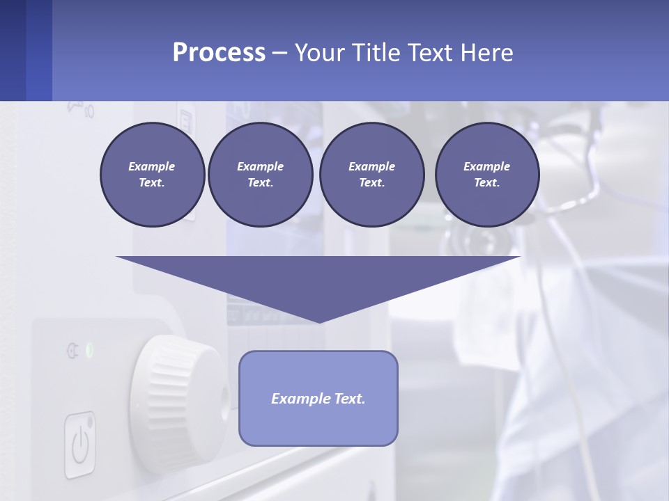 A Hospital Room With A Monitor And Medical Equipment PowerPoint Template