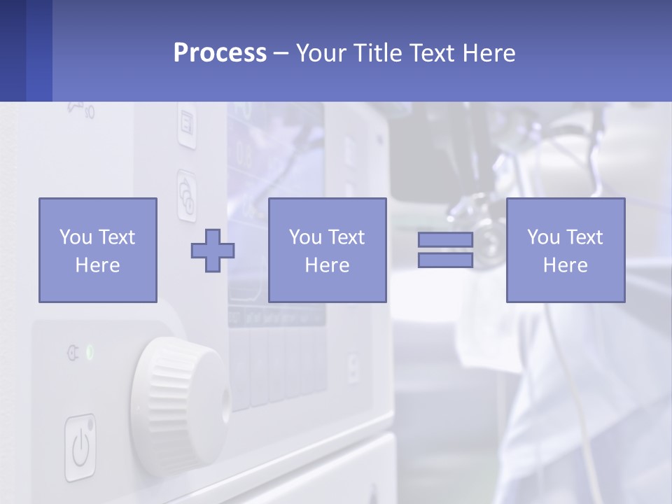 A Hospital Room With A Monitor And Medical Equipment PowerPoint Template