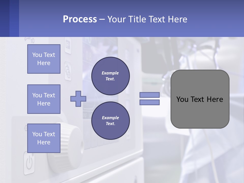 A Hospital Room With A Monitor And Medical Equipment PowerPoint Template