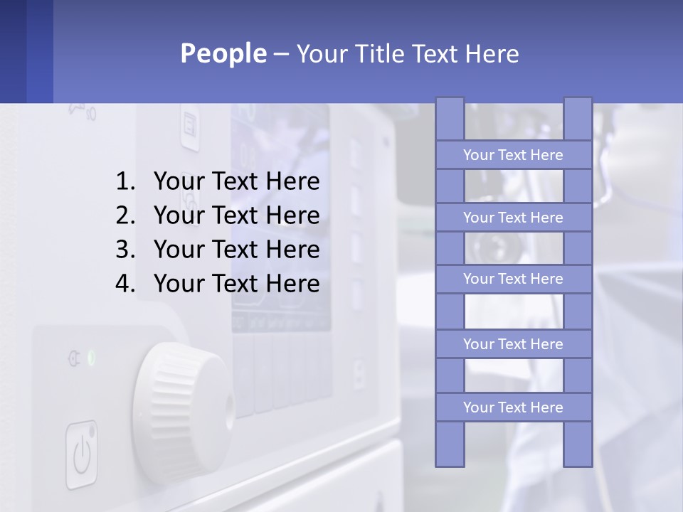 A Hospital Room With A Monitor And Medical Equipment PowerPoint Template