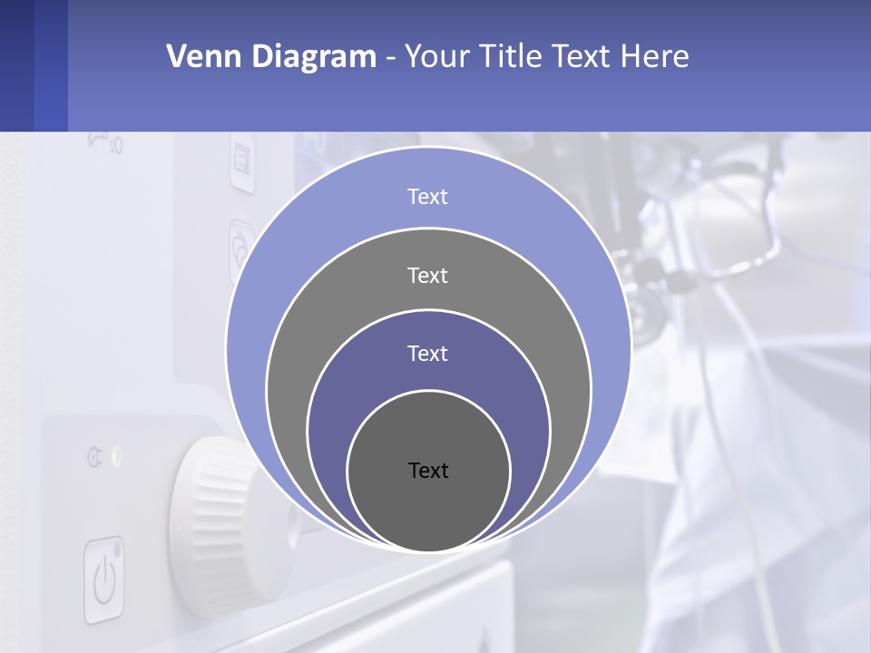 A Hospital Room With A Monitor And Medical Equipment PowerPoint Template
