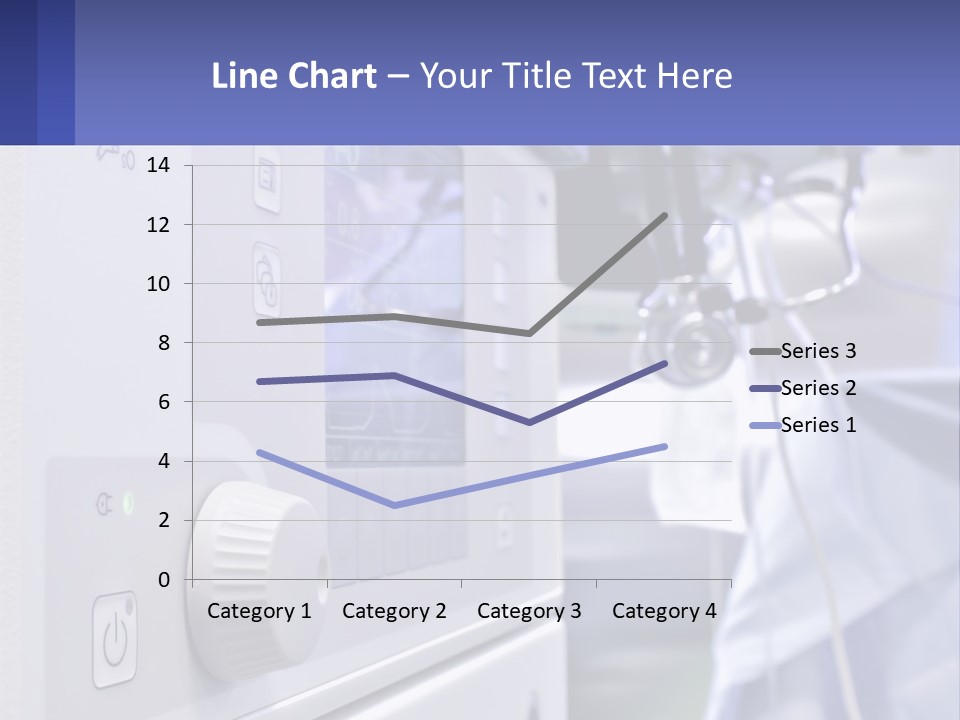 A Hospital Room With A Monitor And Medical Equipment PowerPoint Template