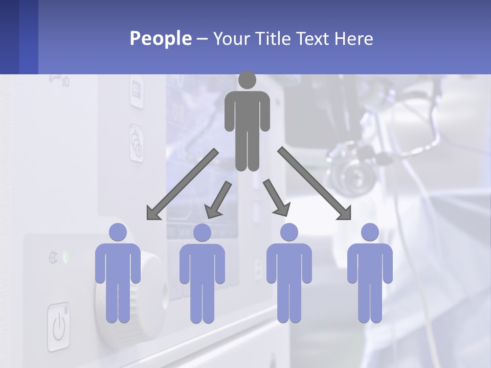 A Hospital Room With A Monitor And Medical Equipment PowerPoint Template
