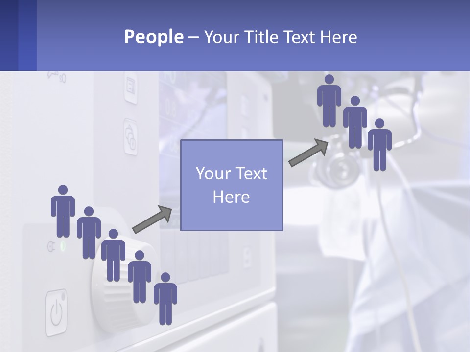 A Hospital Room With A Monitor And Medical Equipment PowerPoint Template