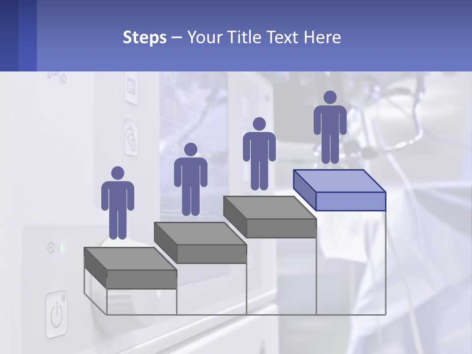 A Hospital Room With A Monitor And Medical Equipment PowerPoint Template