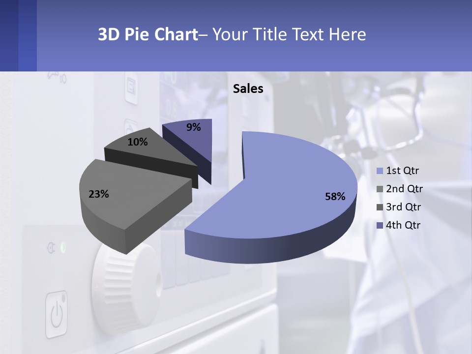 A Hospital Room With A Monitor And Medical Equipment PowerPoint Template