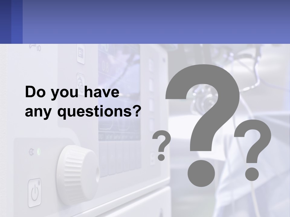 A Hospital Room With A Monitor And Medical Equipment PowerPoint Template