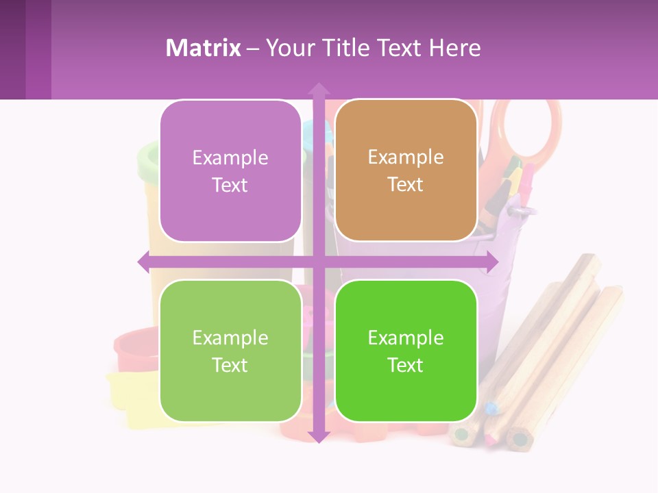 A Bunch Of Different Colored Pencils And Markers PowerPoint Template