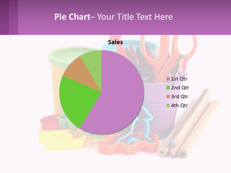 A Bunch Of Different Colored Pencils And Markers PowerPoint Template