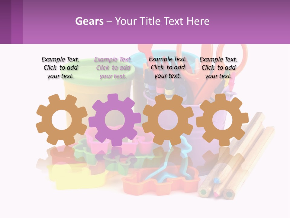 A Bunch Of Different Colored Pencils And Markers PowerPoint Template