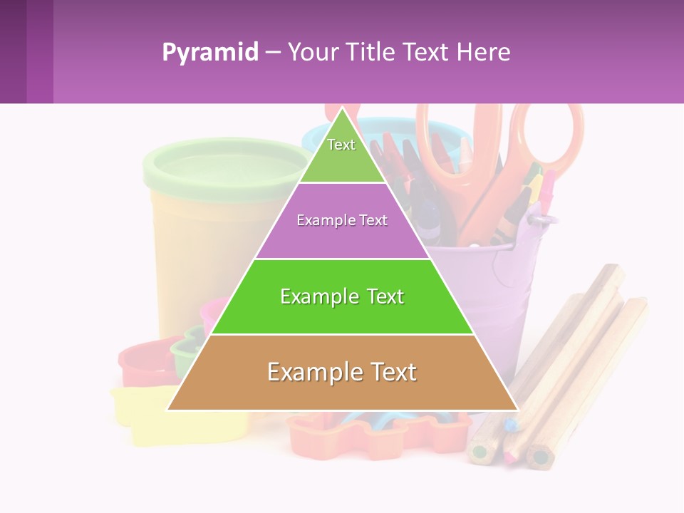 A Bunch Of Different Colored Pencils And Markers PowerPoint Template