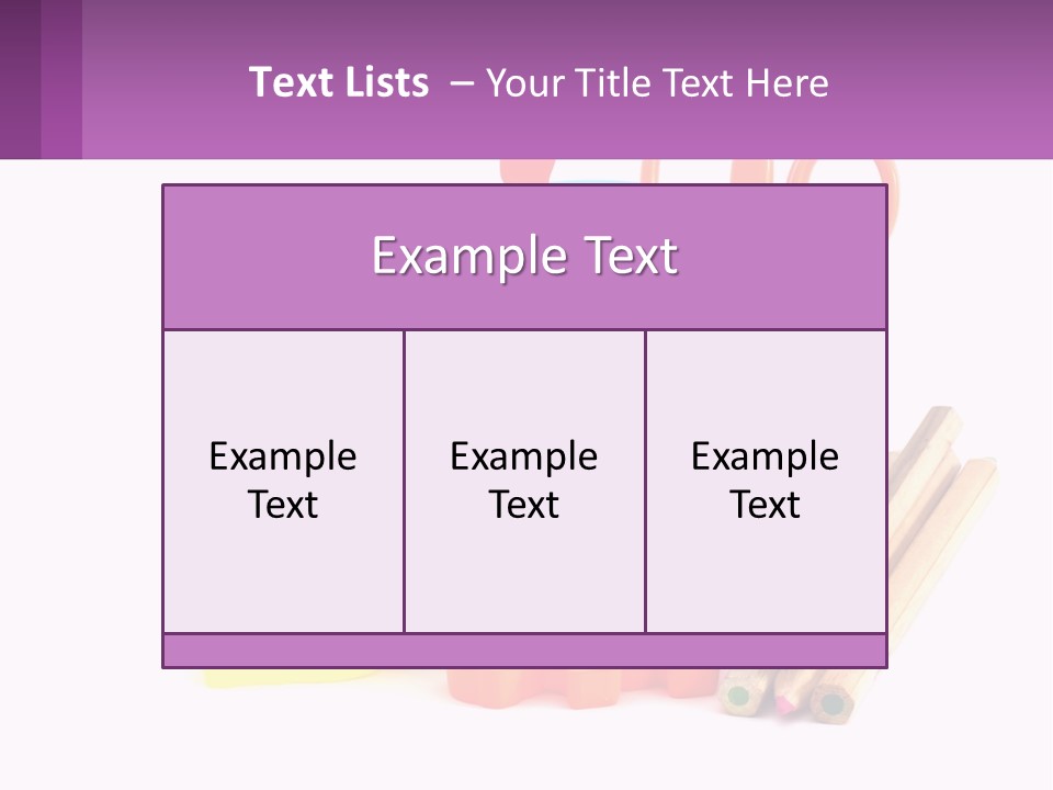 A Bunch Of Different Colored Pencils And Markers PowerPoint Template