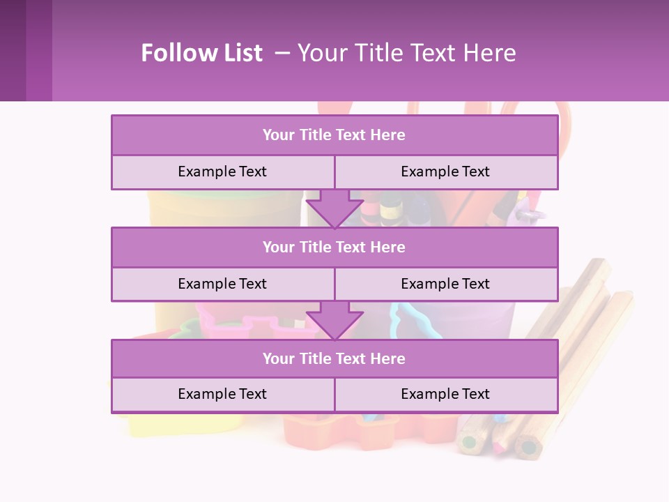 A Bunch Of Different Colored Pencils And Markers PowerPoint Template
