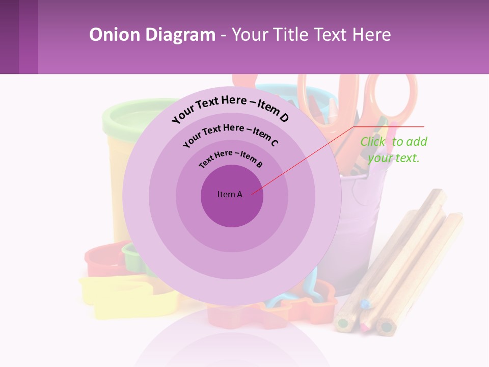 A Bunch Of Different Colored Pencils And Markers PowerPoint Template