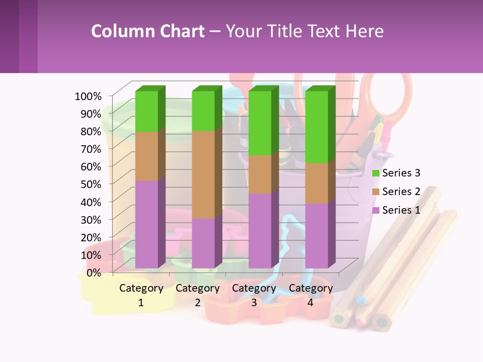 A Bunch Of Different Colored Pencils And Markers PowerPoint Template