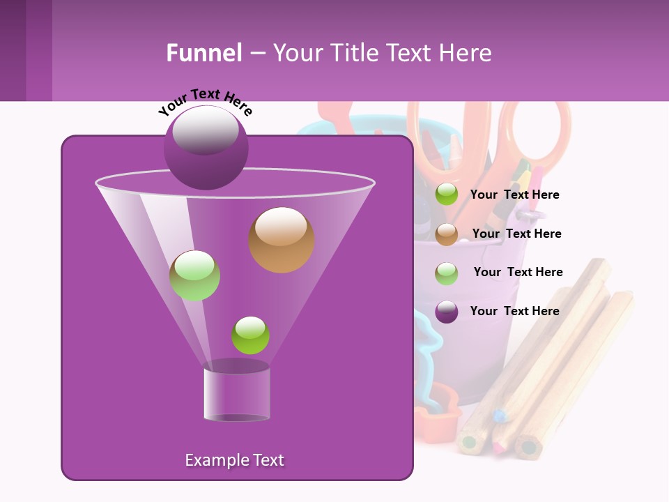 A Bunch Of Different Colored Pencils And Markers PowerPoint Template