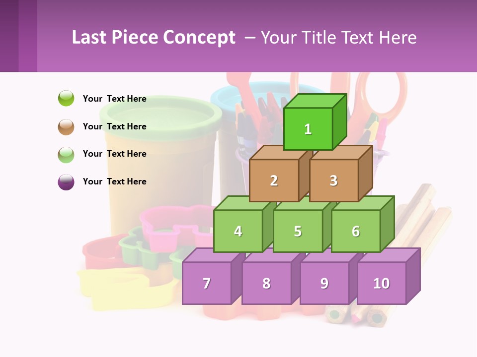 A Bunch Of Different Colored Pencils And Markers PowerPoint Template