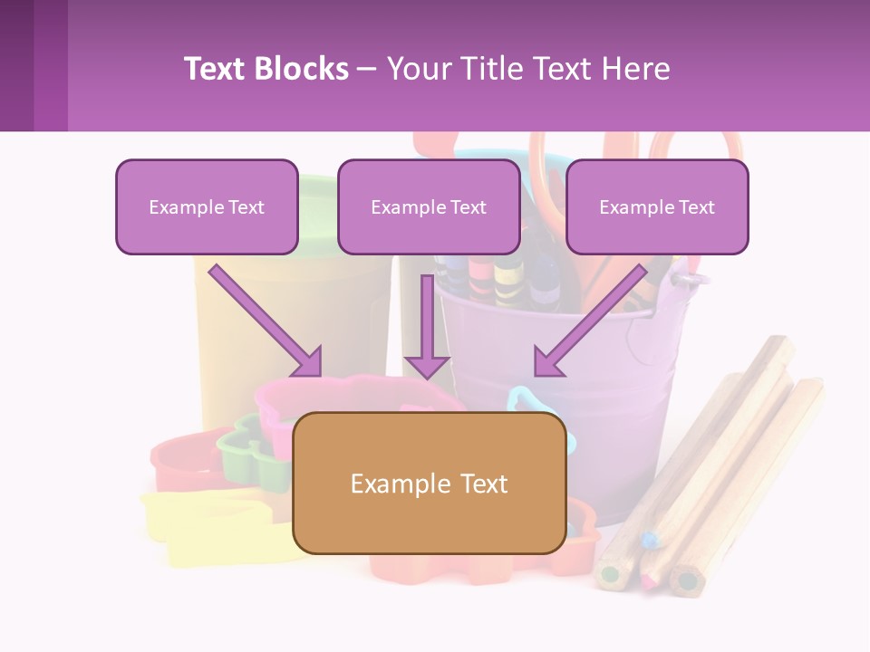 A Bunch Of Different Colored Pencils And Markers PowerPoint Template