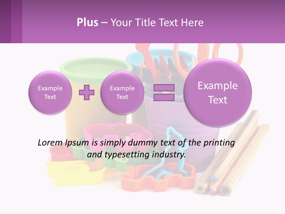 A Bunch Of Different Colored Pencils And Markers PowerPoint Template