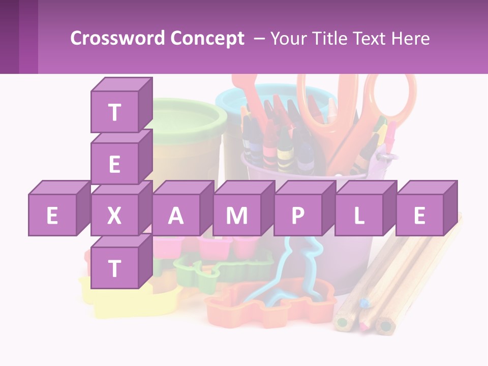 A Bunch Of Different Colored Pencils And Markers PowerPoint Template