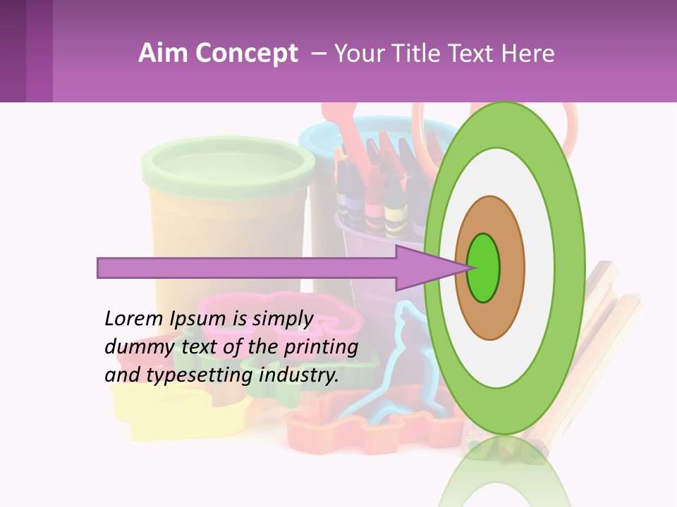 A Bunch Of Different Colored Pencils And Markers PowerPoint Template