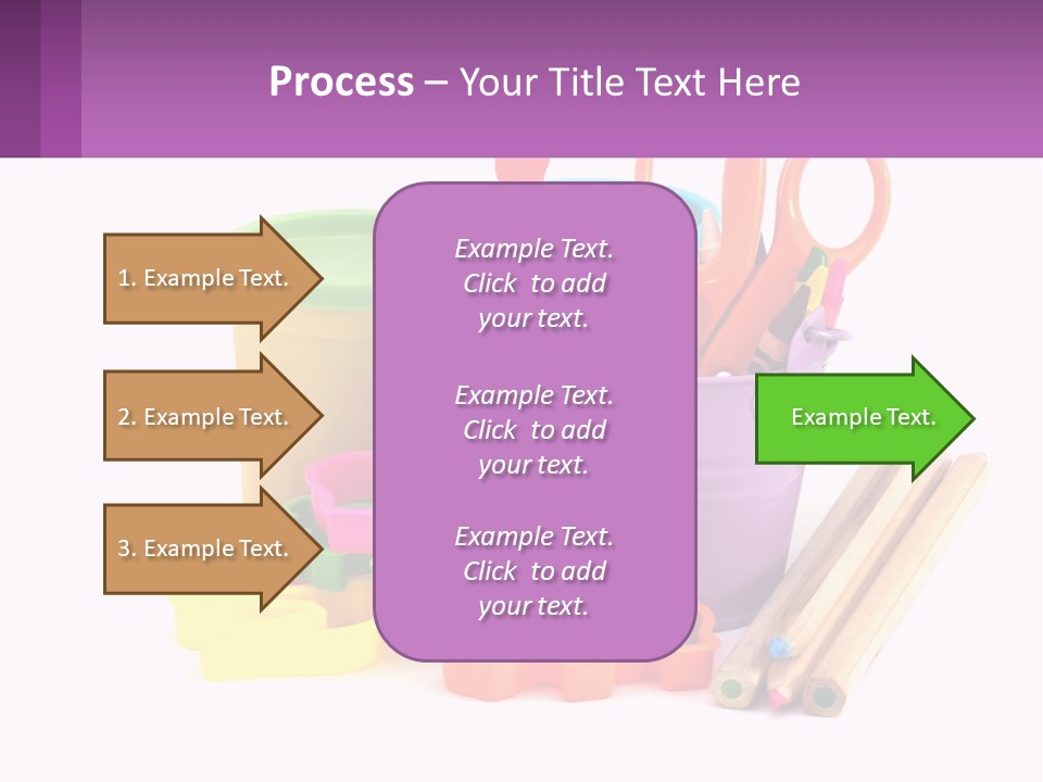 A Bunch Of Different Colored Pencils And Markers PowerPoint Template