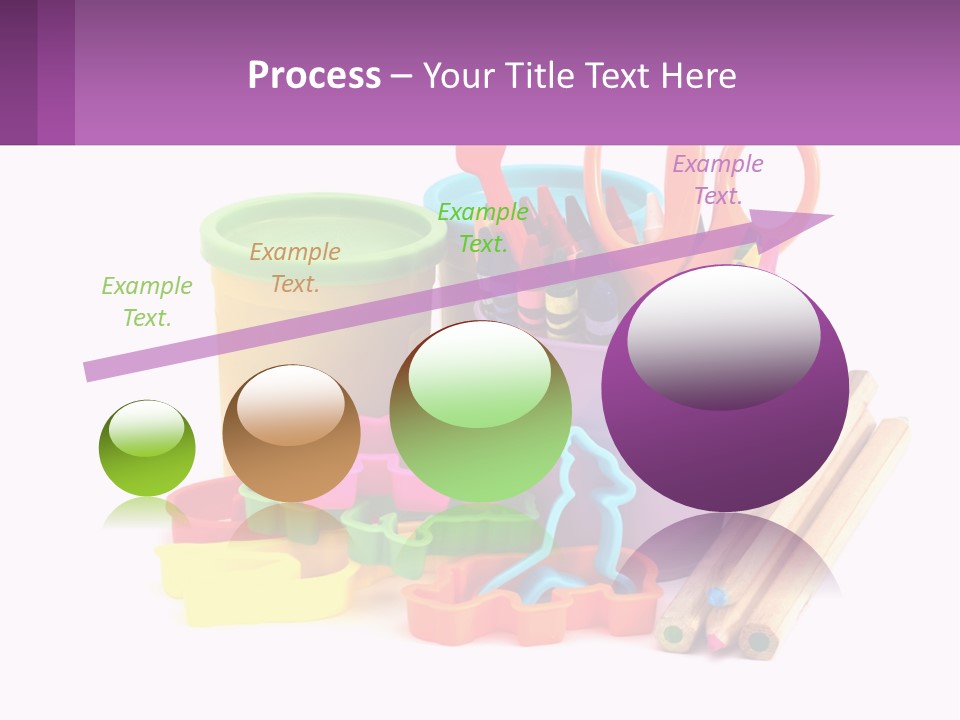 A Bunch Of Different Colored Pencils And Markers PowerPoint Template