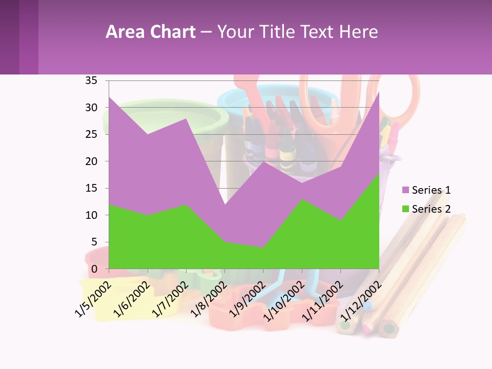 A Bunch Of Different Colored Pencils And Markers PowerPoint Template