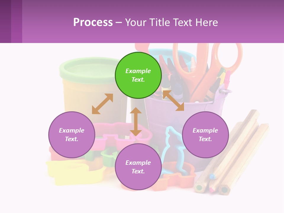 A Bunch Of Different Colored Pencils And Markers PowerPoint Template
