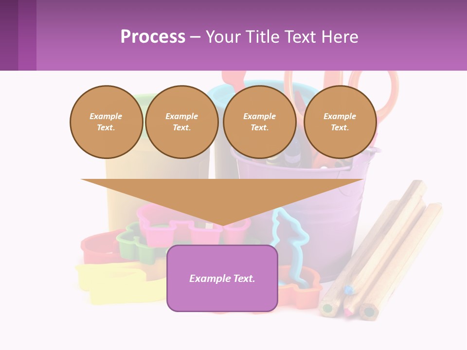 A Bunch Of Different Colored Pencils And Markers PowerPoint Template