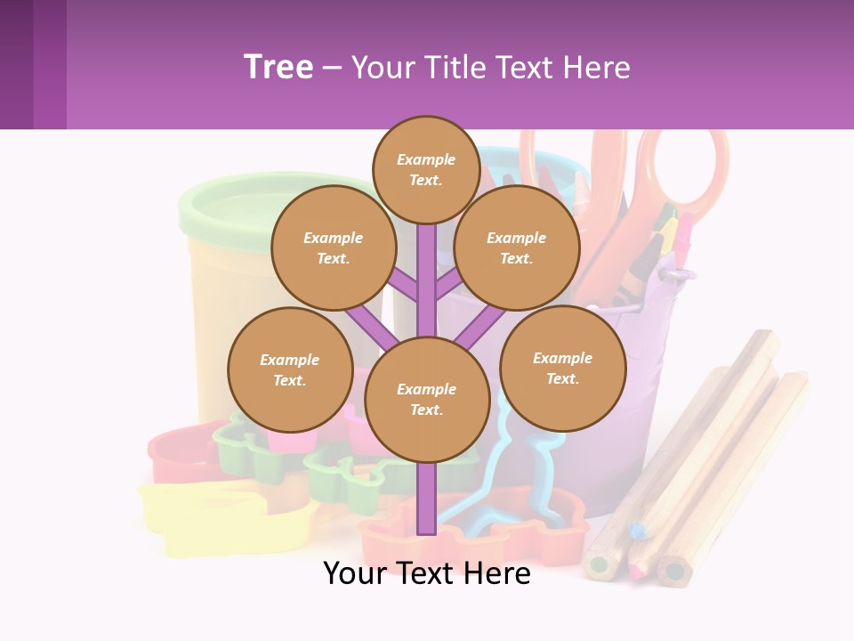 A Bunch Of Different Colored Pencils And Markers PowerPoint Template