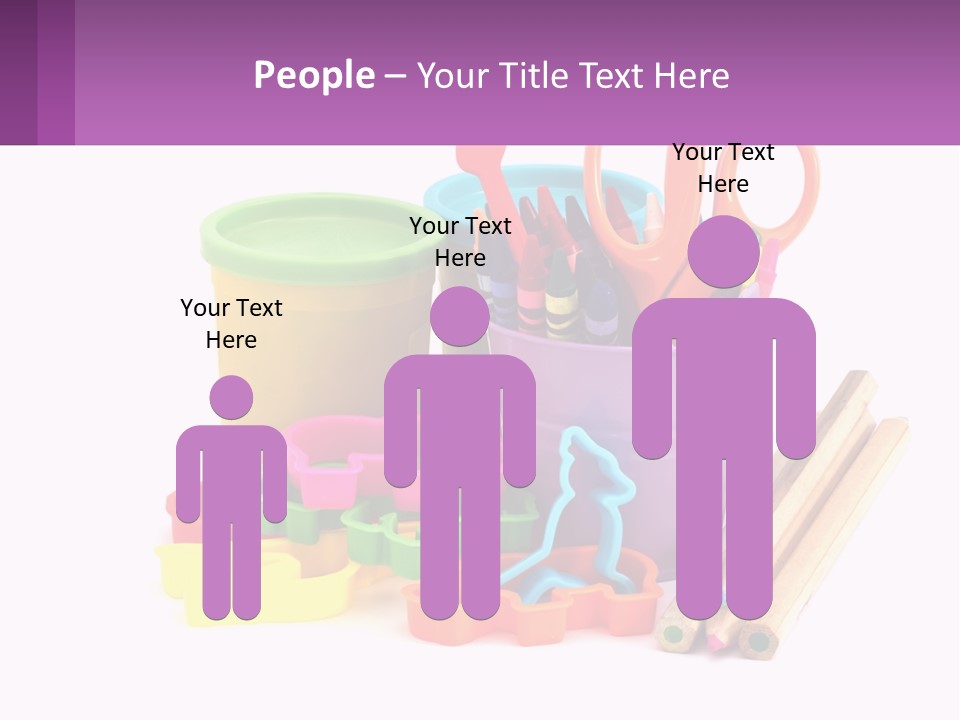 A Bunch Of Different Colored Pencils And Markers PowerPoint Template