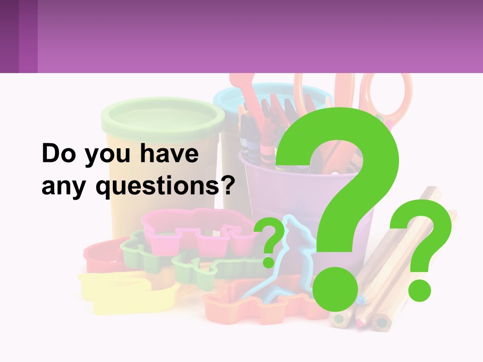 A Bunch Of Different Colored Pencils And Markers PowerPoint Template