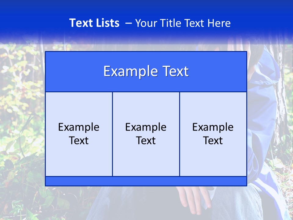 A Man In A Blue Jacket Sitting Next To A Tree PowerPoint Template