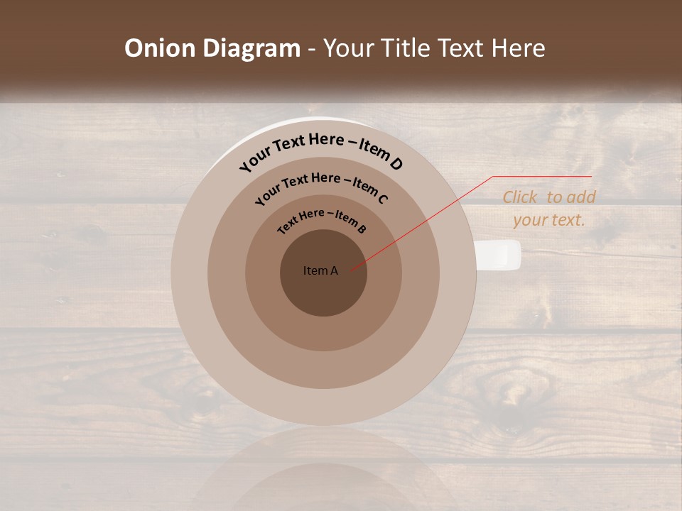 A Cup Of Coffee On A Wooden Table PowerPoint Template