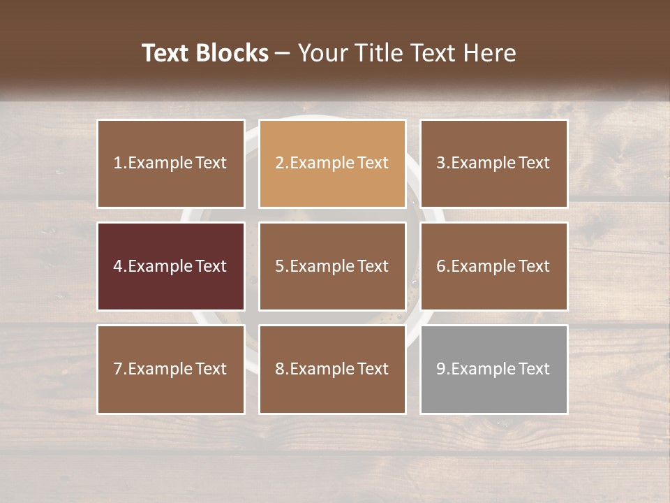 A Cup Of Coffee On A Wooden Table PowerPoint Template