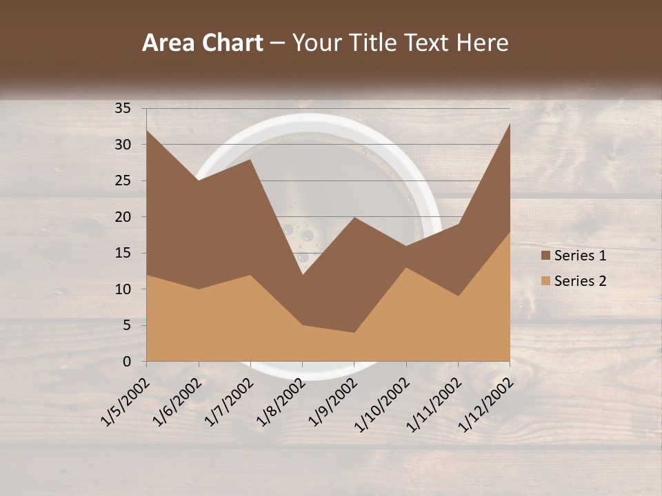 A Cup Of Coffee On A Wooden Table PowerPoint Template
