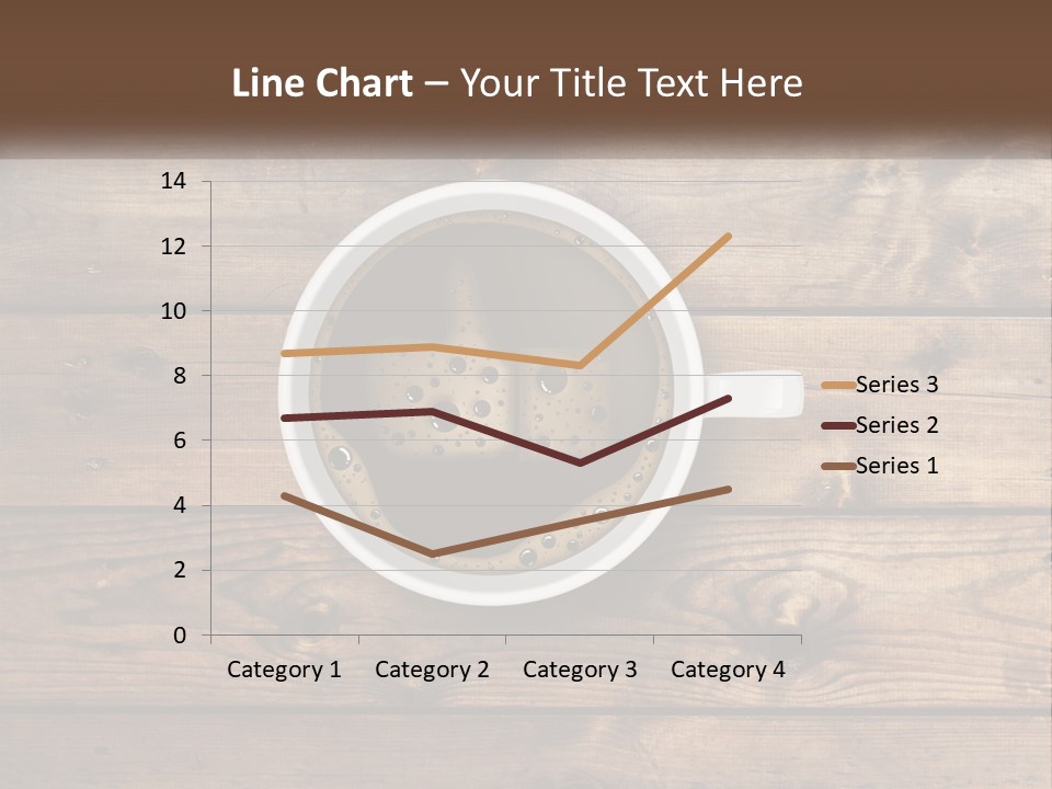 A Cup Of Coffee On A Wooden Table PowerPoint Template