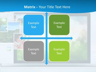 A Computer Screen With A Bunch Of Pictures On It PowerPoint Template