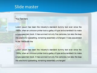 A Computer Screen With A Bunch Of Pictures On It PowerPoint Template