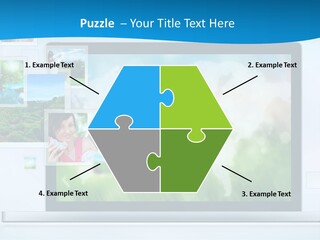 A Computer Screen With A Bunch Of Pictures On It PowerPoint Template