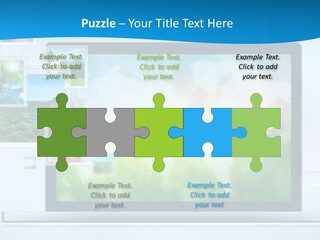 A Computer Screen With A Bunch Of Pictures On It PowerPoint Template