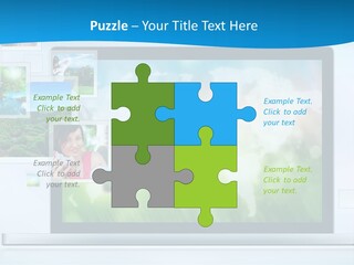 A Computer Screen With A Bunch Of Pictures On It PowerPoint Template