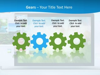 A Computer Screen With A Bunch Of Pictures On It PowerPoint Template