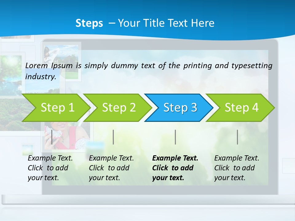 A Computer Screen With A Bunch Of Pictures On It PowerPoint Template