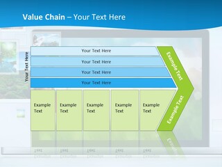 A Computer Screen With A Bunch Of Pictures On It PowerPoint Template