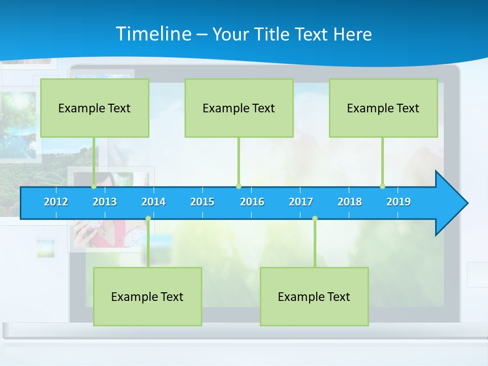 A Computer Screen With A Bunch Of Pictures On It PowerPoint Template