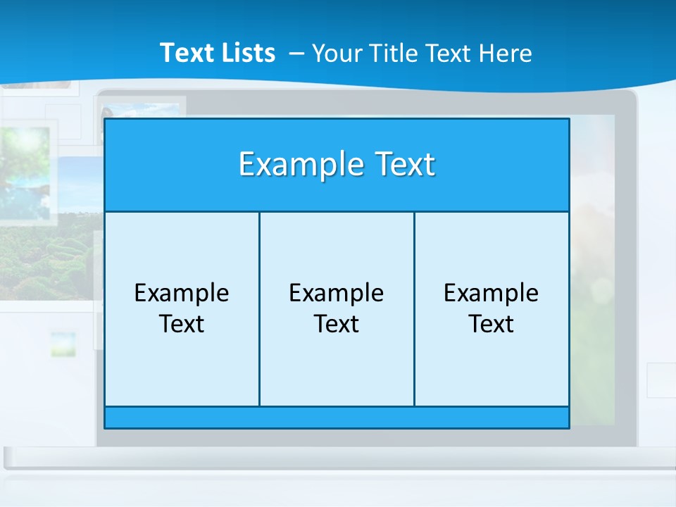 A Computer Screen With A Bunch Of Pictures On It PowerPoint Template