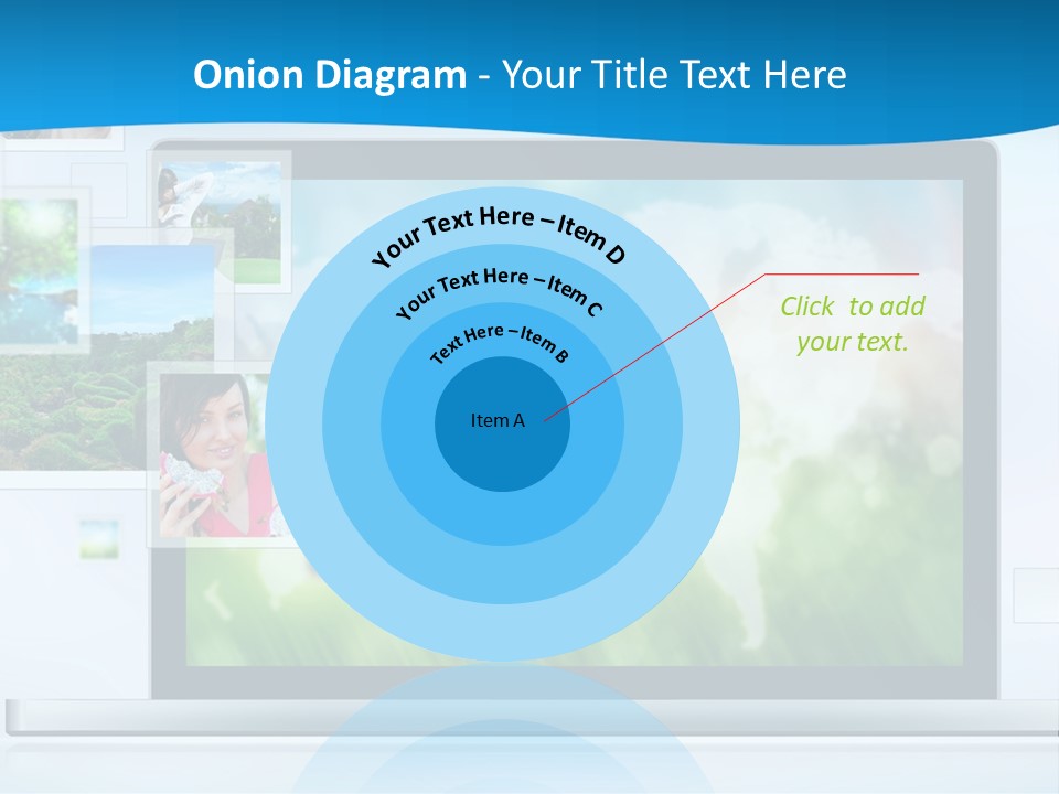 A Computer Screen With A Bunch Of Pictures On It PowerPoint Template